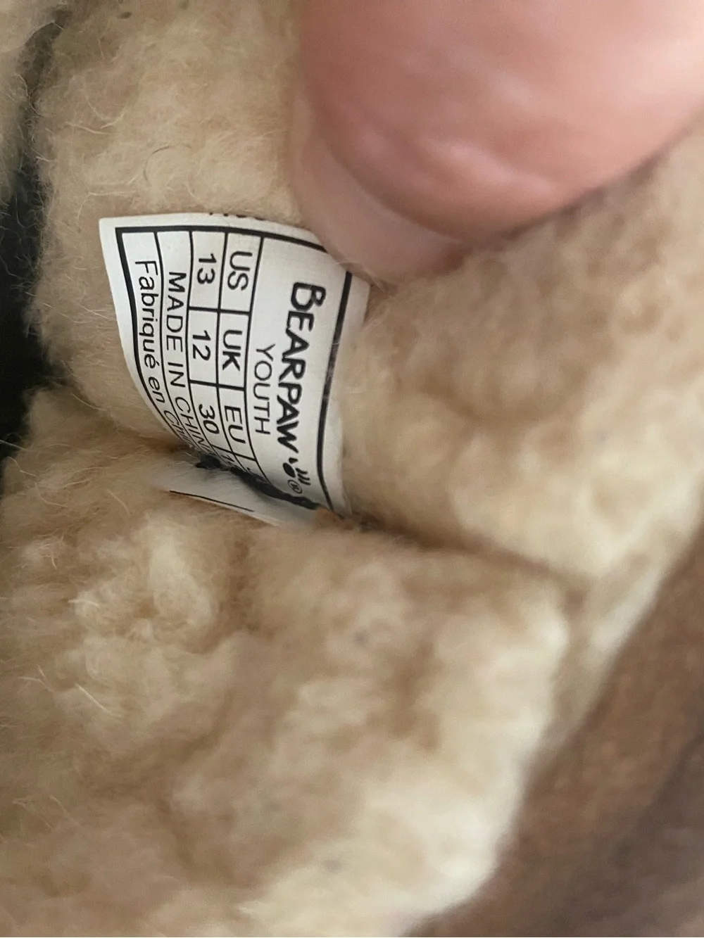 BearPaw Kids Chestnut Suede Shearling Booties